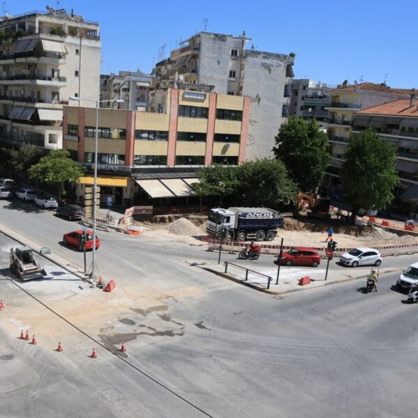 Δήμος Λαρισαίων: Σε εξέλιξη τα έργα στη συμβολή των οδών Παναγούλη-Ηρ.Πολυτεχνείου-Φαρσάλων