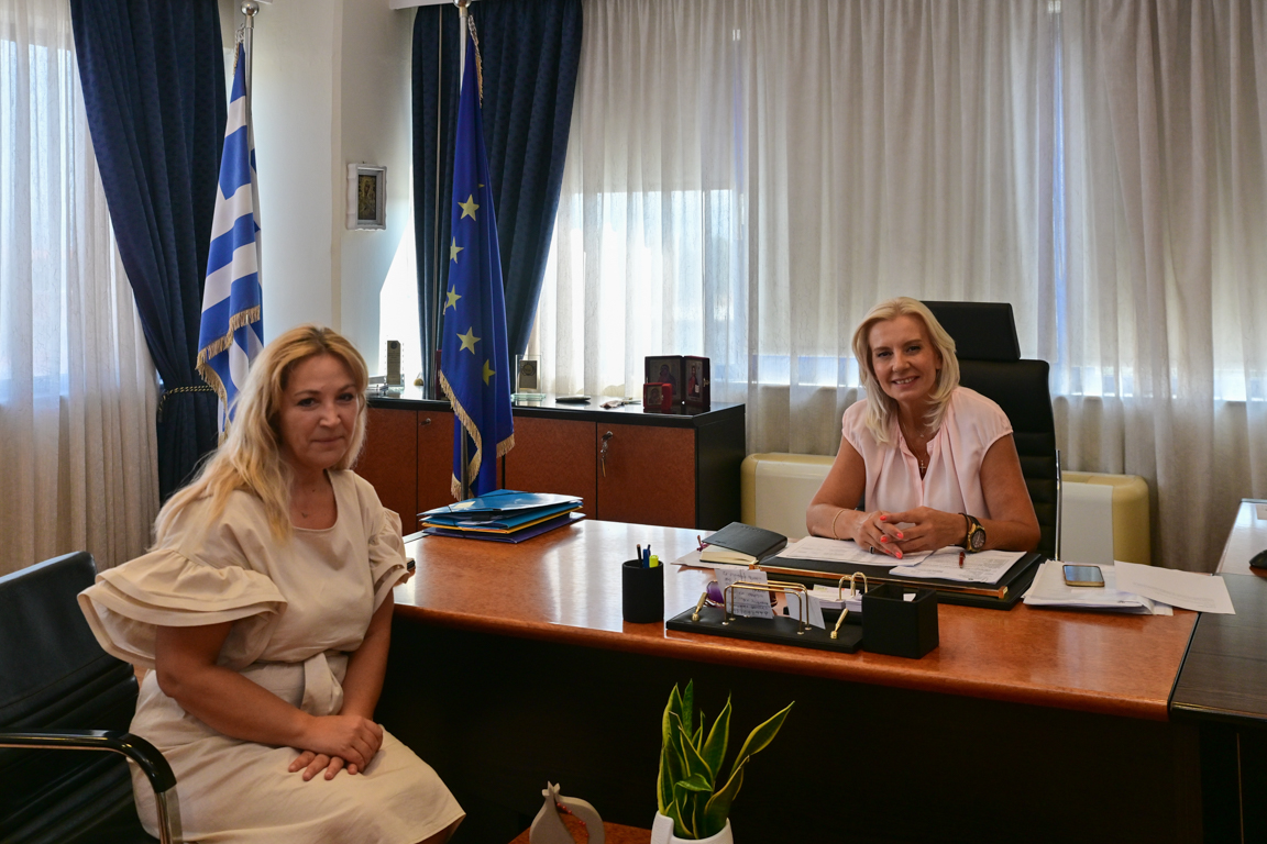 Συνάντηση της Γ.Γ. Αποκεντρωμένης με την Πρόεδρο του ΤΕΕ Μαγνησίας