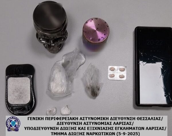 Μία σύλληψη στον Αμπελώνα για κατοχή κοκαΐνης