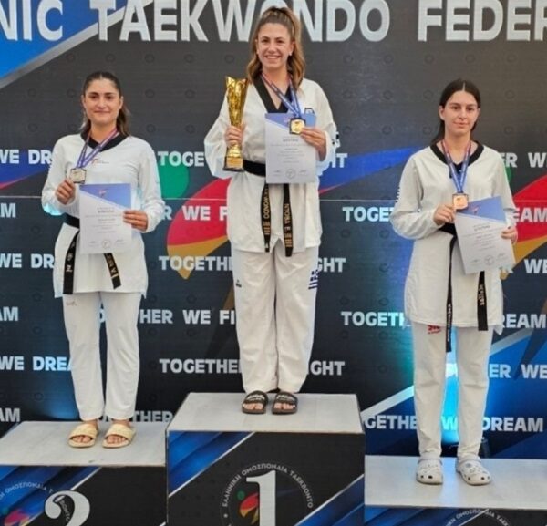 Πρωταθλήτρια Ελλάδας η Ειρήνη Ντόβα του Α.Ο. ΤΑΕΚΒΟΝΤΟ Αμπελώνα «Ευ Ζην»