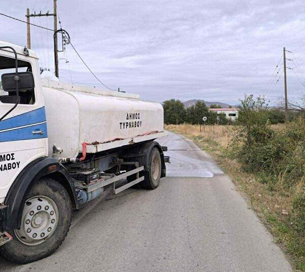 Νέα απολύμανση του δήμου Τυρνάβου στη Ροδιά για την ευλογιά