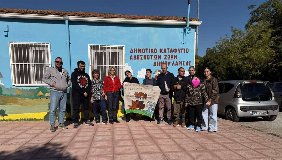 Επίσκεψη του ΚΔΑΠ ΜεΑ “Ευ ζην”  στο Δημοτικό Καταφύγιο Αδέσποτων Ζώων
