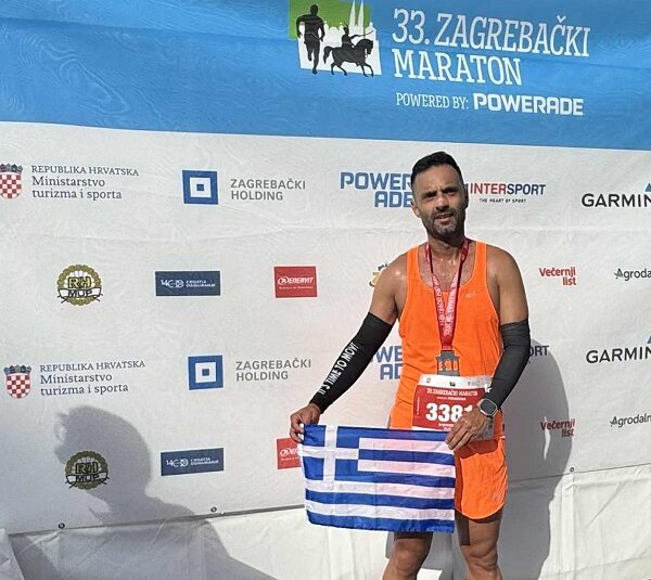 Ο Τυρναβίτης δρομέας Ιωάννης Ταμπόσης στον Μαραθώνιο του Ζάγκρεμπ