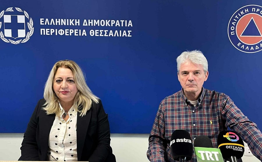 Σε εγρήγορση και επιφυλακή η Περιφέρεια Θεσσαλίας για το νέο κύμα κακοκαιρίας