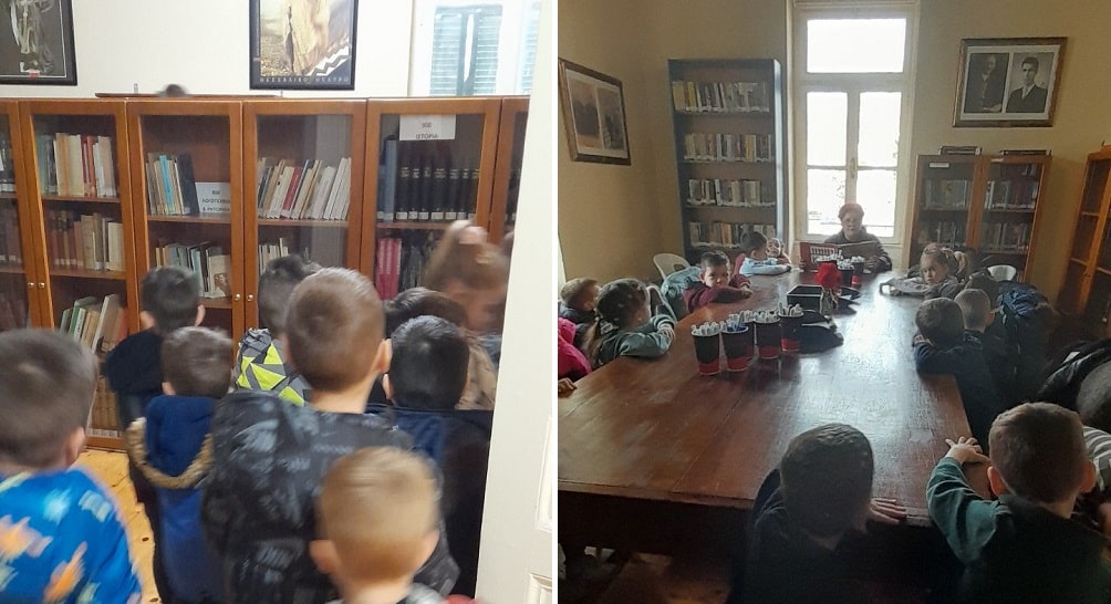 Στην παράσταση «Το κανόνι της Ειρήνης» και στη βιβλιοθήκη του Τυρνάβου το νηπιαγωγείο Αργυροπουλίου