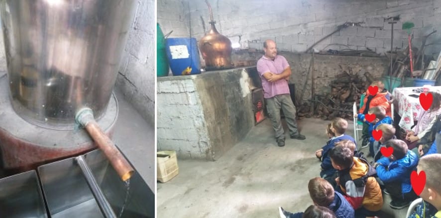 Επίσκεψη του Νηπιαγωγείου Δαμασίου στο καζάνι της οικογένειας Μουσιάρη