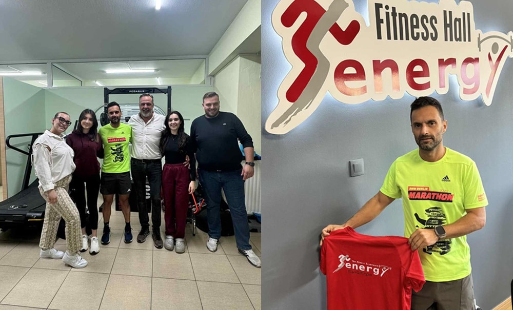 Το Energy Fitness Club και το Physio Action στηρίζουν τον μαραθωνοδρόμο Ιωάννη Ταμπόση