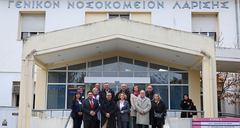 Επίσκεψη Κουρέτα με «μηνύματα» στην Παιδιατρική Κλινική του Γενικού Νοσοκομείου Λάρισας