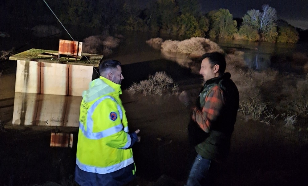 Ανησυχία για τον Πηνειό στο θυρόφραγμα στη Γυρτώνη