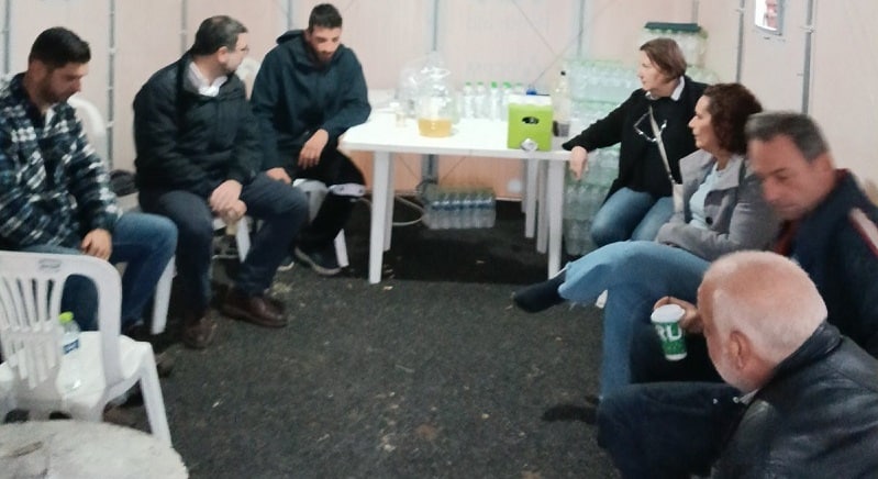 Στο πλευρό των αγωνιζόμενων αγροτών ο Νάσος Ηλιόπουλος της Νέας Αριστεράς