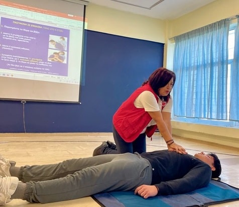 Εκπαιδεύσεις Πρώτων Βοηθειών από τον Ερυθρό Σταυρό στη Λάρισα