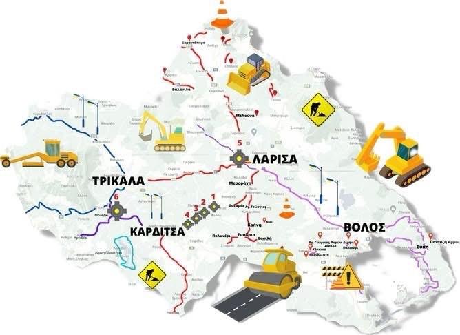 Με προγραμματισμό και σχέδιο τα έργα οδικής ασφάλειας στην περιφέρεια Θεσσαλίας