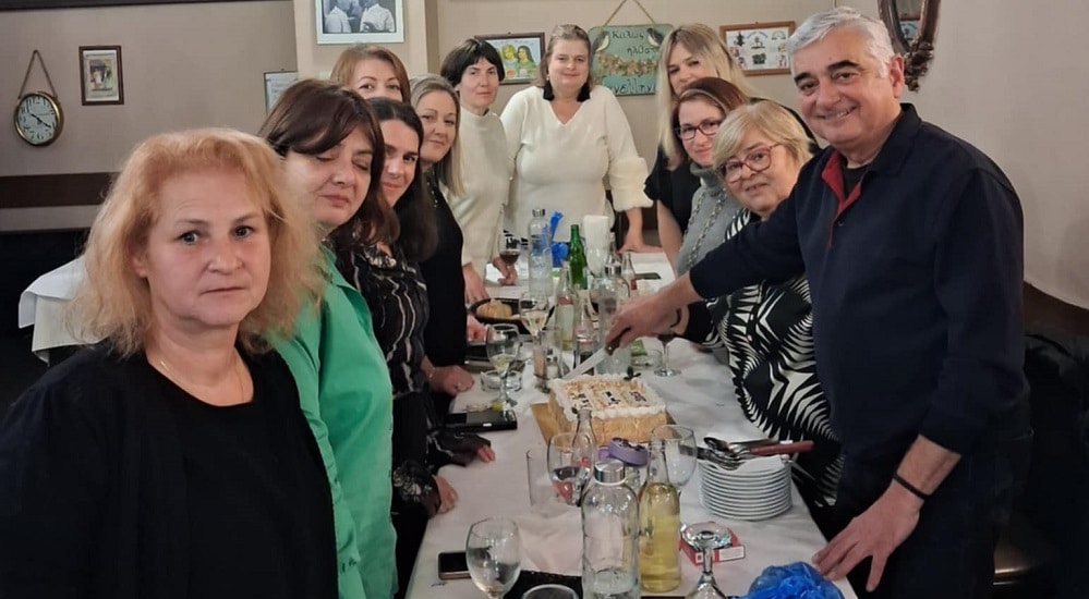 Έκοψαν πίτα οι σχολικοί τροχονόμοι του δήμου Τυρνάβου