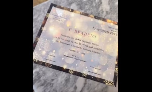 Ποιοι κέρδισαν τα βραβεία χριστουγεννιάτικης βιτρίνας στον Τύρναβο