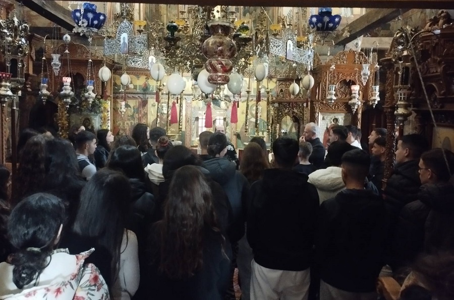 Το 12ο ΓΕΛ Λάρισας επισκέφτηκε το Μοναστήρι του Αγίου Παντελεήμωνος στην Αγιά