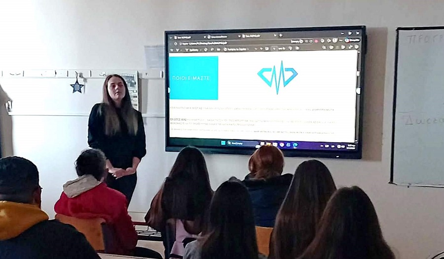 Ενημέρωση των μαθητών του ΕΠΑΛ Τυρνάβου για τη σημασία της δωρεάς του Μυελού των Οστών.