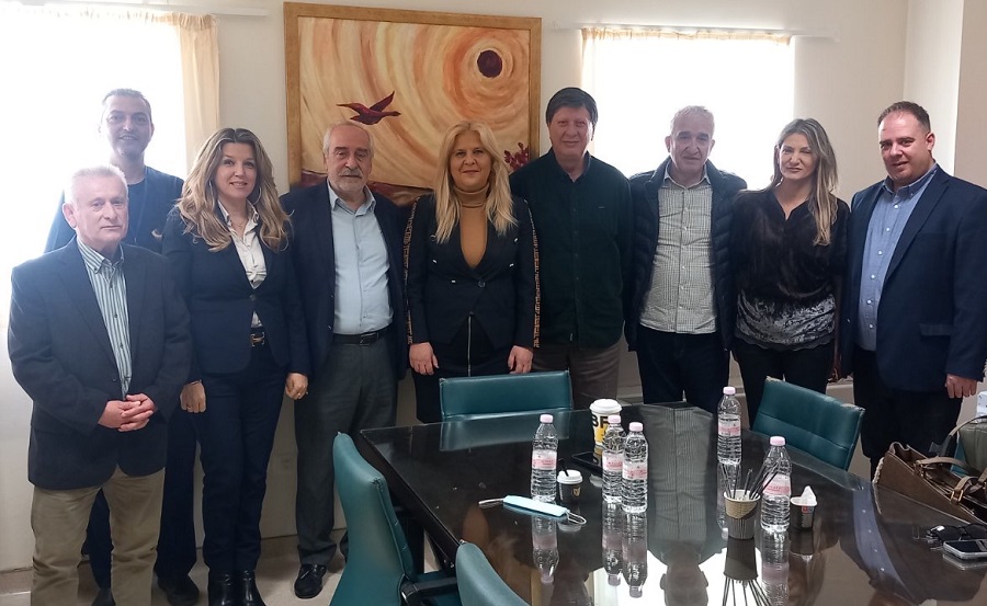 Συνάντηση γνωριμίας της Δ.Ε.Ε.Π. Λάρισας Ν.Δ. με τη διοικήτρια, του Πανεπιστημιακού Μ. Κουτσιούμπα