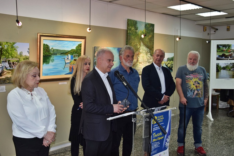 Στα εγκαίνια της έκθεσης «Πηνειός, Χθες – Σήμερα» στο Χατζηγιάννειο ο Γ. Μανώλης
