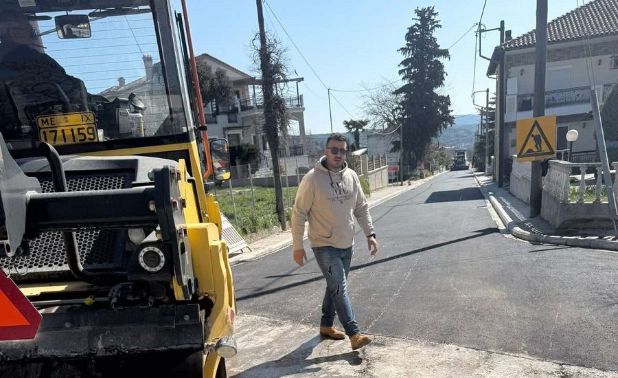 Ολοκληρώθηκαν τα έργα στην οδό Αγιοκάμπου