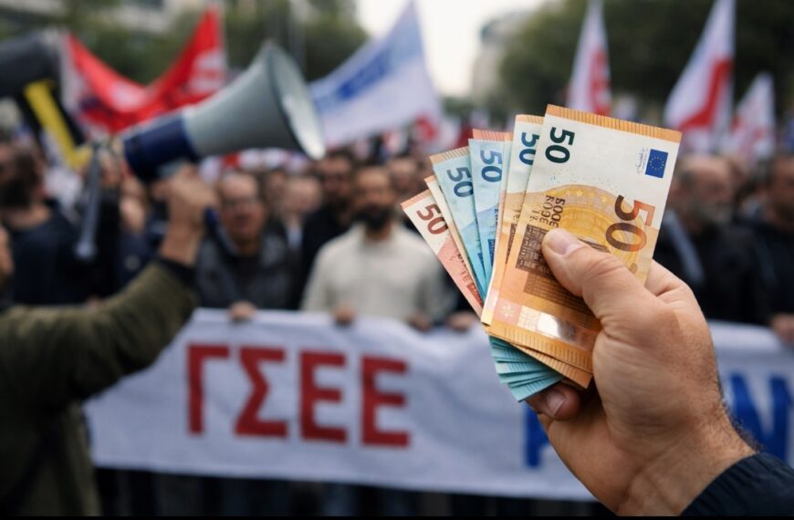 Ανεπαρκής η αύξηση του κατώτατου μισθού, λέει η ΓΣΕΕ