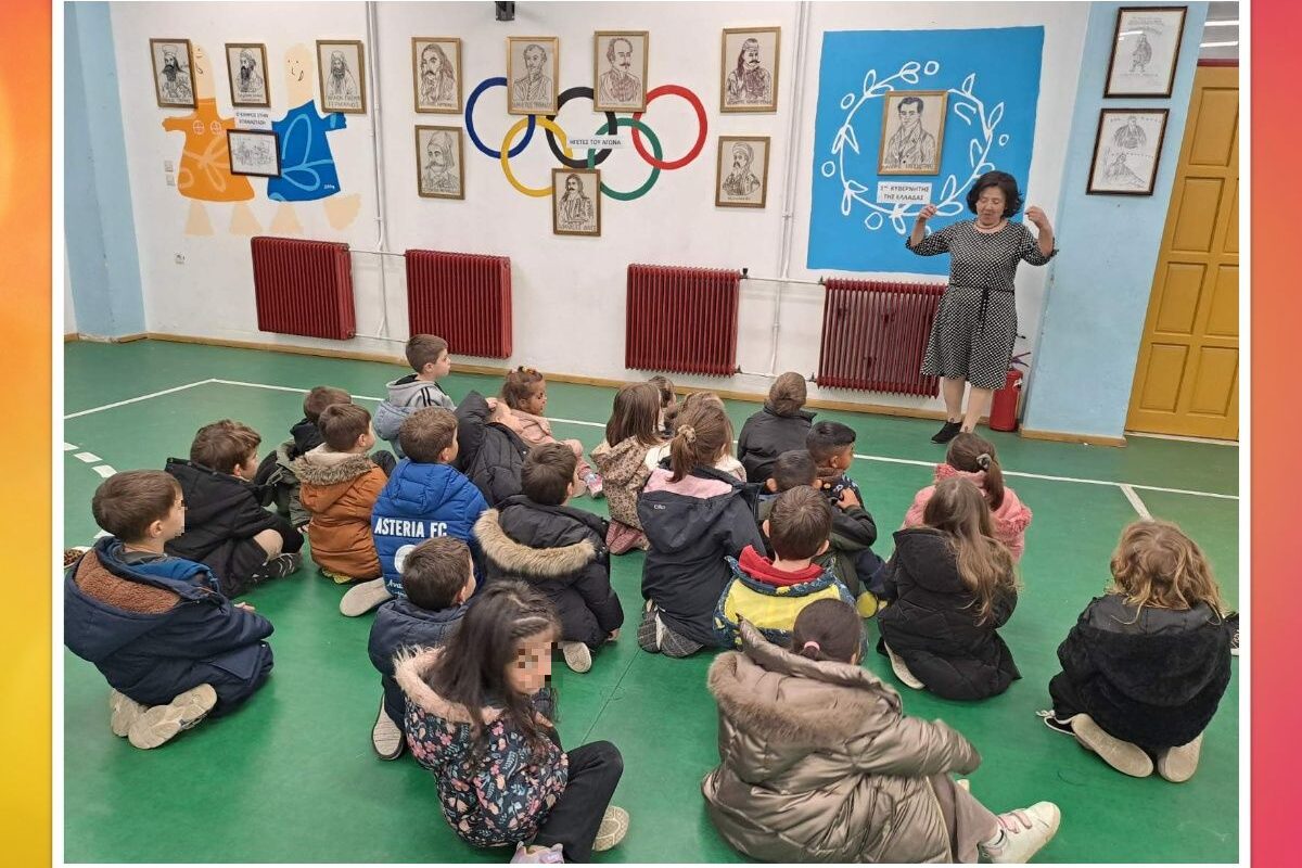 Στην έκθεση «Κεντώντας το ’21 με το βλέμμα στο μέλλον» τα παιδιά του 6ου νηπιαγωγείου Τυρνάβου