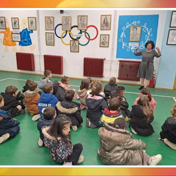 Στην έκθεση «Κεντώντας το ’21 με το βλέμμα στο μέλλον» τα παιδιά του 6ου νηπιαγωγείου Τυρνάβου