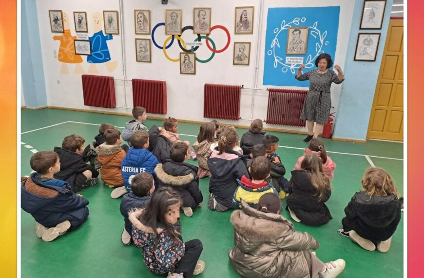 Στην έκθεση «Κεντώντας το ’21 με το βλέμμα στο μέλλον» τα παιδιά του 6ου νηπιαγωγείου Τυρνάβου