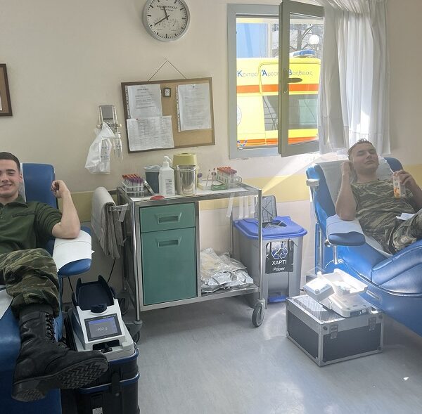 Μαζική η ανοιξιάτικη αιμοδοσία του Συνδέσμου Αποστράτων Αξκων ΤΧ Σώματος (ΣΑΑΤΧΣ)