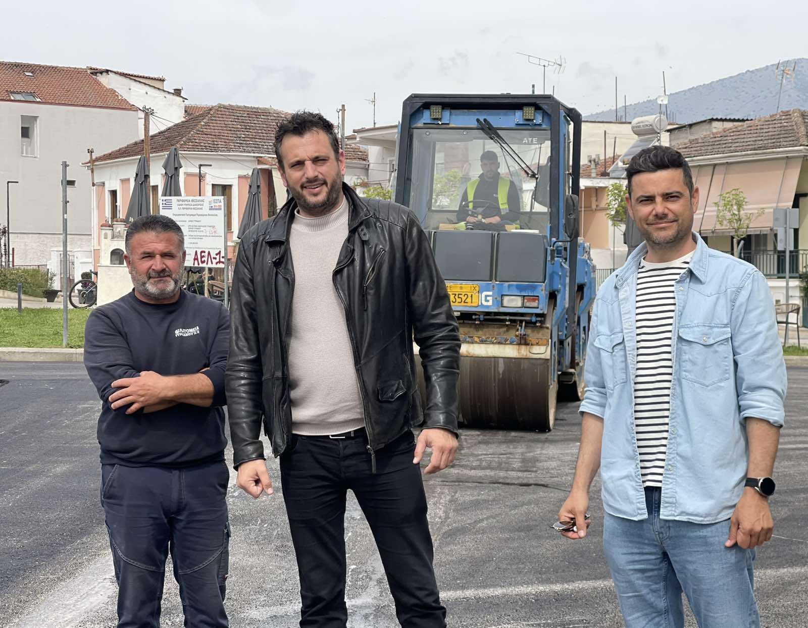 Νέα ασφαλτόστρωση στην είσοδο του Τυρνάβου – Παρέμβαση σε κομβικό σημείο της πόλης