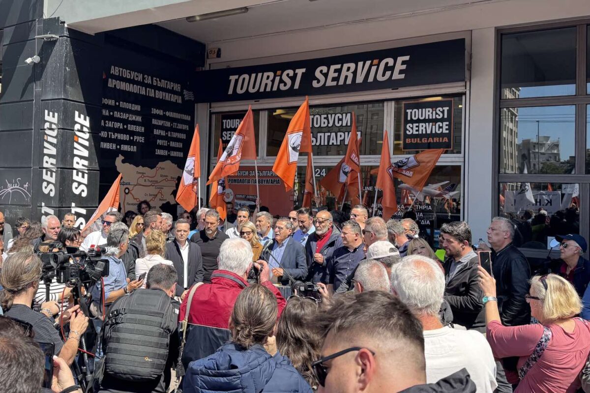 Στην απεργιακή κινητοποίηση των εργαζομένων στους ΟΤΑ στην Αθήνα ο Στέλιος Τσικριτσής