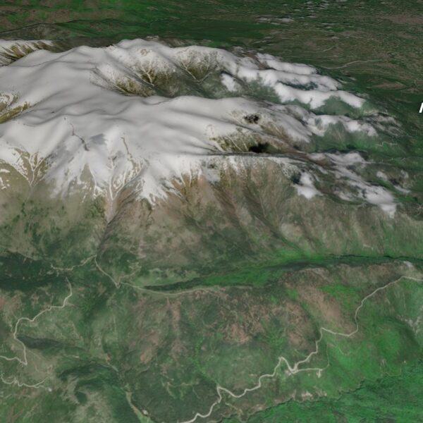 Συναρπαστικό! Ο χιονισμένος Όλυμπος από δορυφορική εικόνα υψηλής ανάλυσης