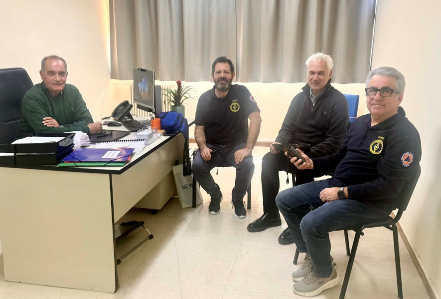 Στον αντιδήμαρχο Πολιτικής Προστασίας δήμου Λαρισαίων οι ραδιοερασιτέχνες