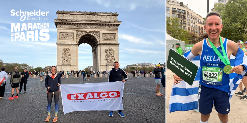 Ο Κριστιάν Περάκης με την EXALCO στον Schneider Electric Marathon de Paris 2026