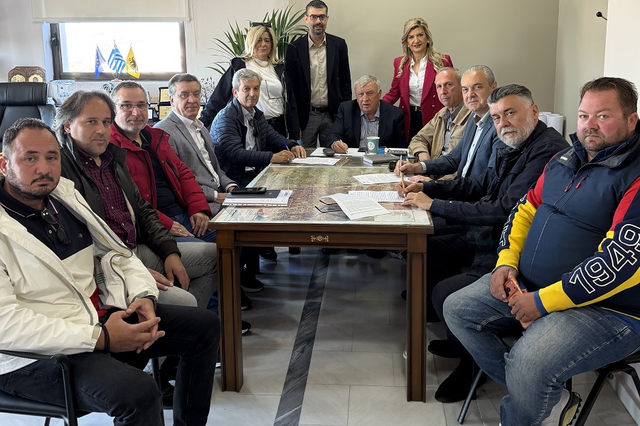 Υπογραφή σύμβασης για το έργο «Αντικατάσταση εσωτερικού δικτύου ύδρευσης ΤΚ Χάλκης» Δήμου Κιλελέρ