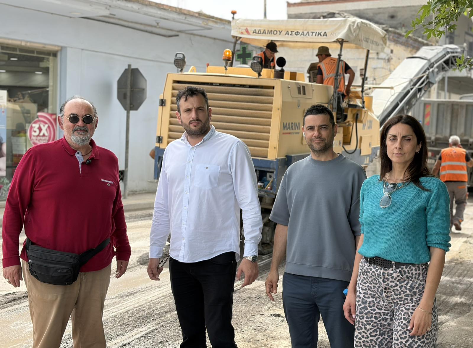 Ξεκίνησε ηασφαλτόστρωση στην οδό Λαρίσης στον Αμπελώνα – Στο σημείο ο Στέλιος Τσικριτσής
