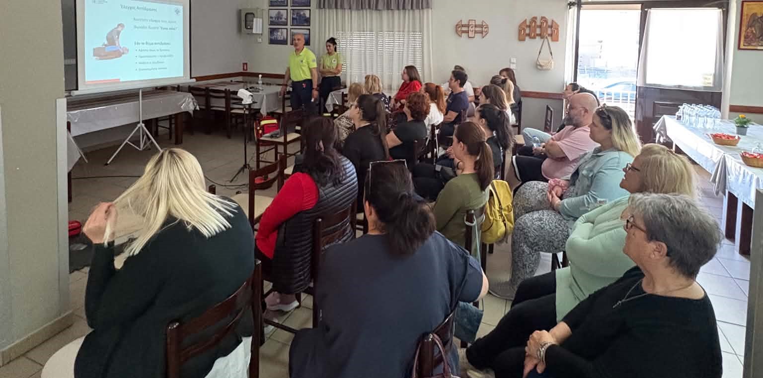 Ενδιαφέρον σεμινάριο πρώτων βοηθειών από το Σύλλογο Γυναικών Αργυροπουλιου