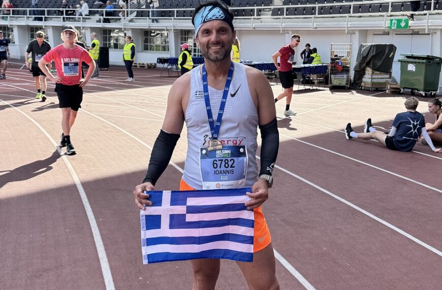 Στο Helsinki City Run Marathon στη Φινλανδία συμμετείχε ο Τυρναβίτης Ιωάννης Ταμπόσης