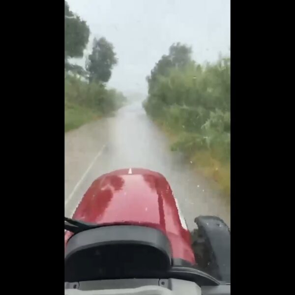 Χαλάζι μεγαλύτερο από στραγάλι έπεσε στα Δελέρια