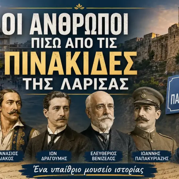 Οι άνθρωποι πίσω από τις πινακίδες: μια περιήγηση στους δρόμους του κέντρου της Λάρισας