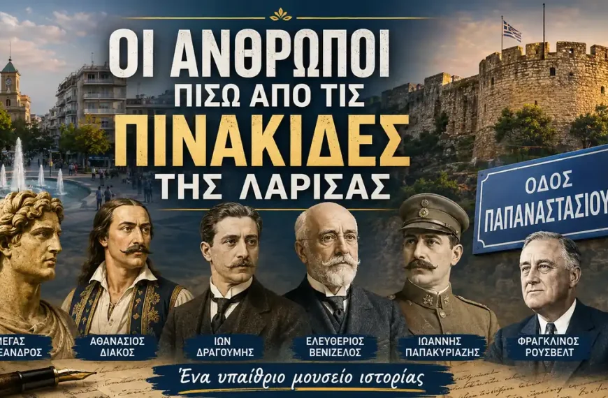 Οι άνθρωποι πίσω από τις πινακίδες: μια περιήγηση στους δρόμους του κέντρου της Λάρισας