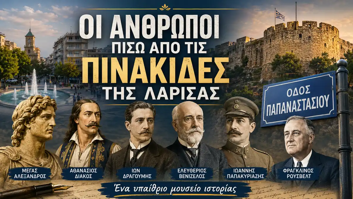 Οι άνθρωποι πίσω από τις πινακίδες: μια περιήγηση στους δρόμους του κέντρου της Λάρισας