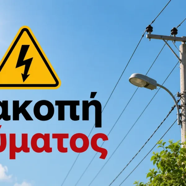 Δείτε που θα γίνει διακοπή ρεύματος σε Ελασσόνα και Λάρισα την Κυριακή 19 Ιουλίου