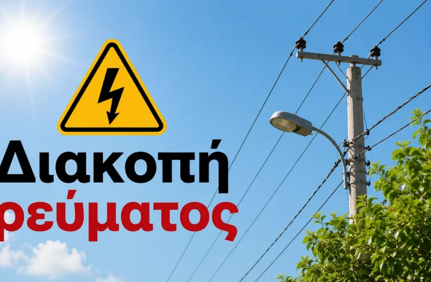 Δείτε που θα γίνει διακοπή ρεύματος την Κυριακή στον Τύρναβο