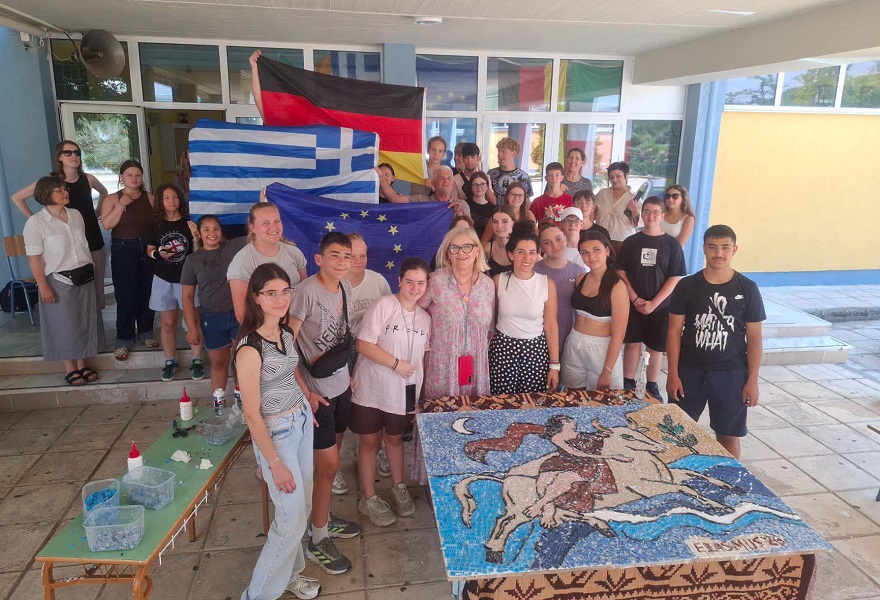 Erasmus+ στο 3ο Γυμνάσιο Λάρισας: Οταν η Αρχαία Τέχνη του Ψηφιδωτού Ενώνει Ελλάδα και Γερμανία