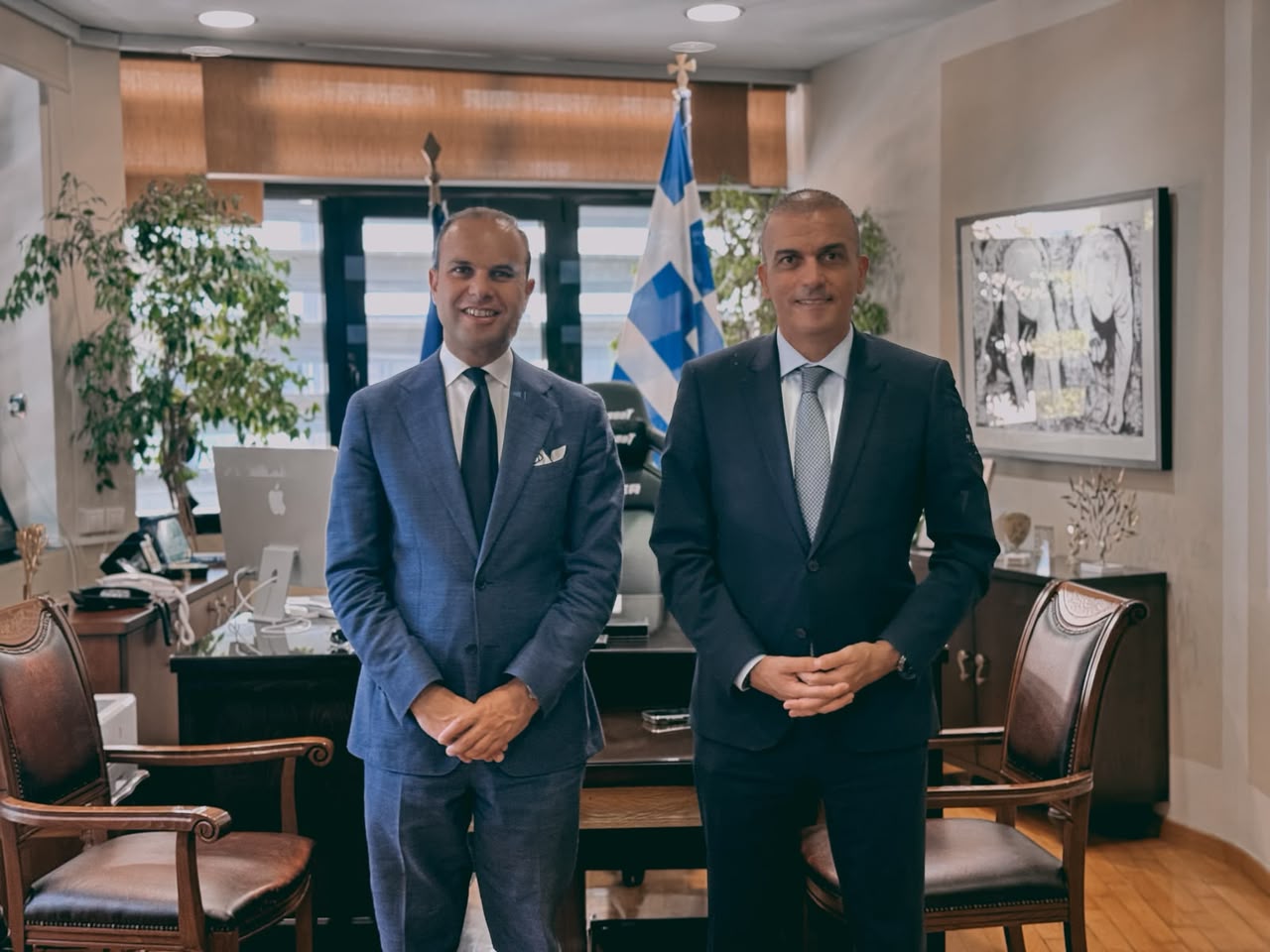 Συνάντηση του νέου ιδιοκτήτη της ΠΑΕ ΑΕΛ, με τον Δήμαρχο Λαρισαίων