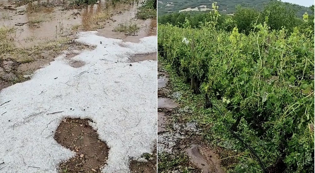 Άμεση παρέμβαση του Δήμου Τυρνάβου μετά τη σφοδρή χαλαζόπτωση