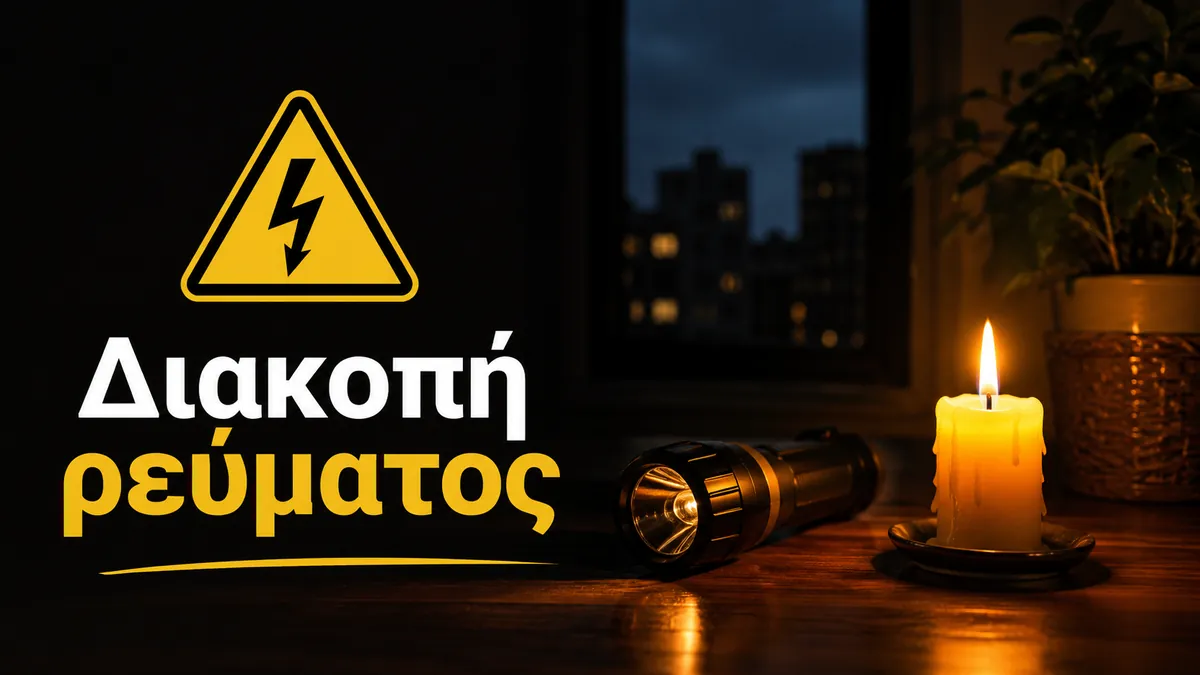 Δείτε που θα γίνει διακοπή ρεύματος την Κυριακή στους δήμους Λαρισαίων και Κιλελέρ