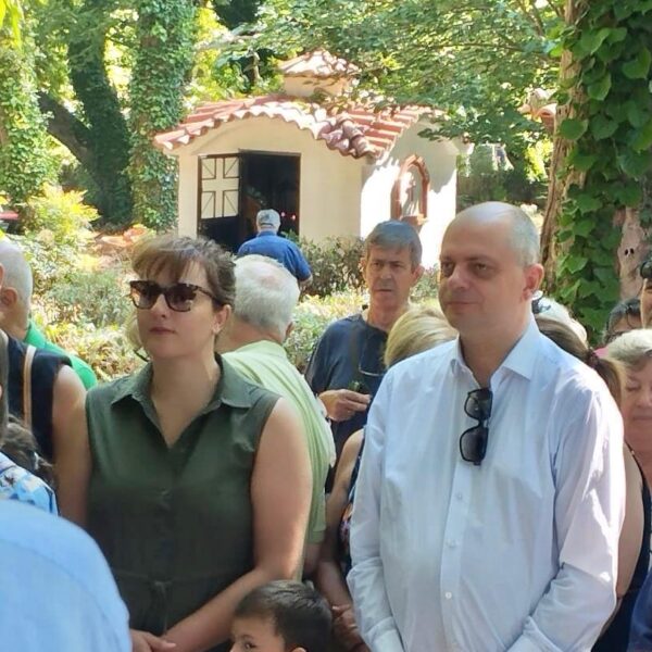 Ο Χρήστος Καπετάνος στον εορτασμό της Αγίας Μαρίνας στην Παλιουριά Αγιάς