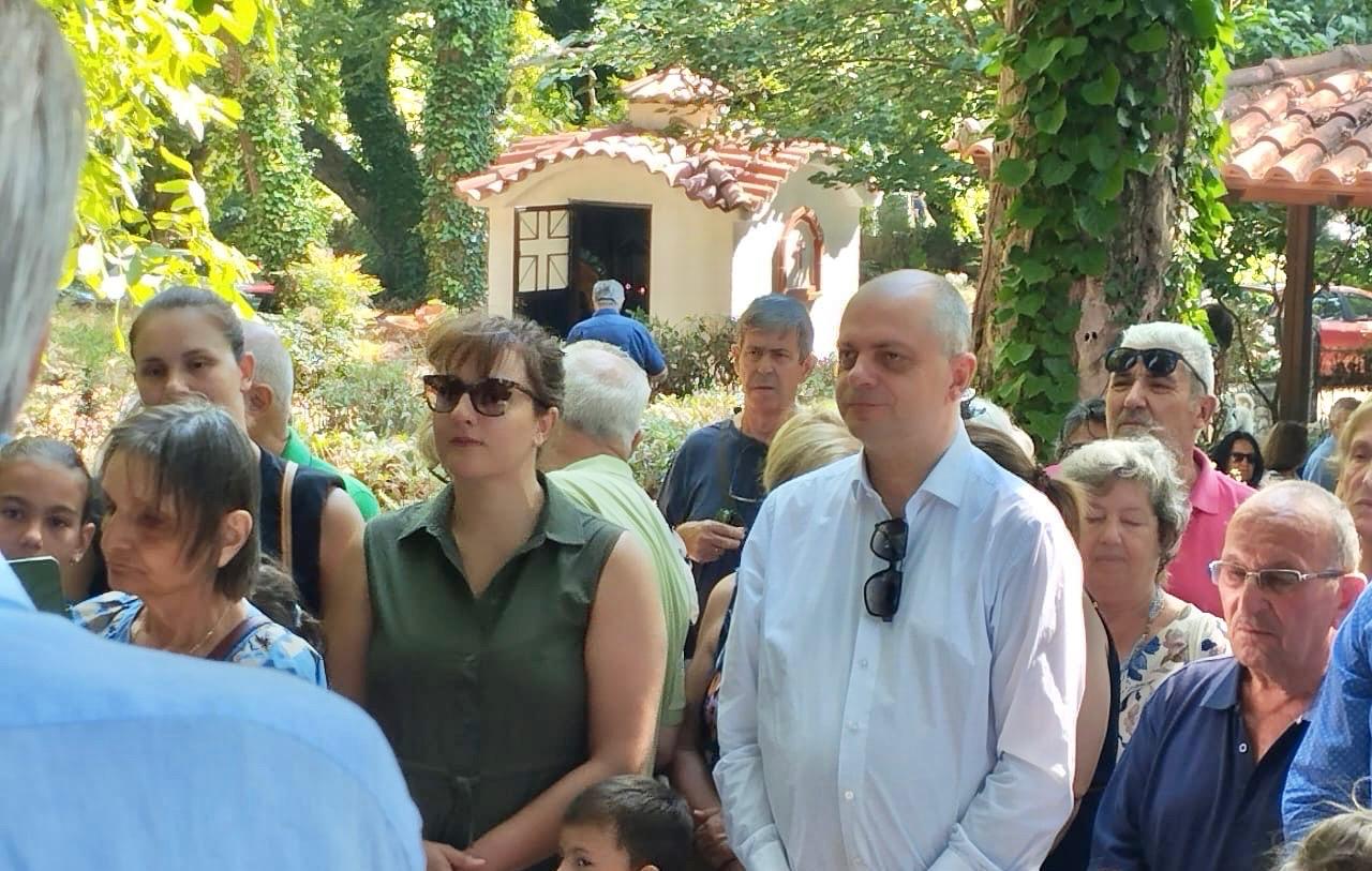 Ο Χρήστος Καπετάνος στον εορτασμό της Αγίας Μαρίνας στην Παλιουριά Αγιάς