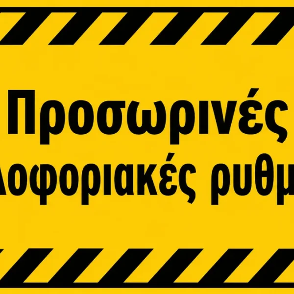 Κυκλοφοριακές ρυθμίσεις τη Δευτέρα και την Τετάρτη στον Τύρναβο